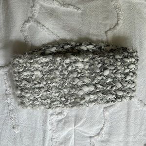 grey knit headband